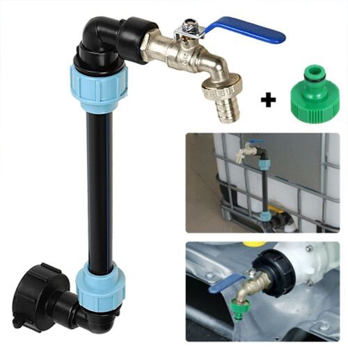Ibc tank gooseneck outlet - 3/4",