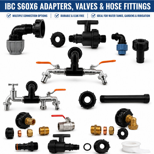 Ibc s60x6 water tank - s60x6, adapters